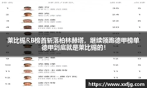 莱比锡RB榜首斩落柏林赫塔，继续领跑德甲榜单德甲到底就是莱比锡的！