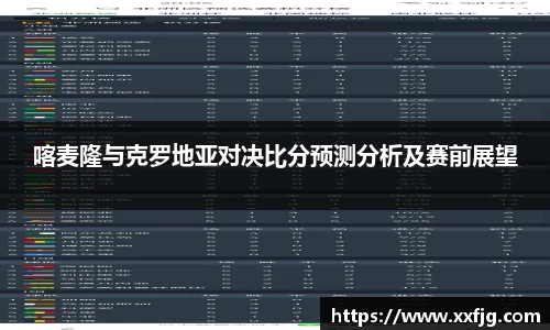喀麦隆与克罗地亚对决比分预测分析及赛前展望
